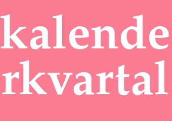 Synonym kalenderkvartal