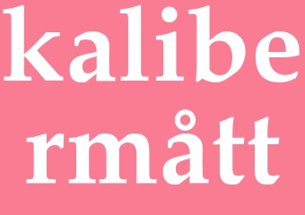 Synonym kalibermått