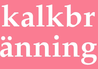Synonym kalkbränning