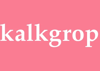 Synonym kalkgrop