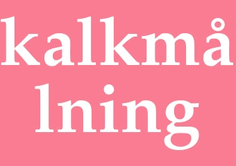 Synonym kalkmålning