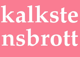 Synonym kalkstensbrott