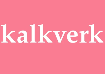 Synonym kalkverk