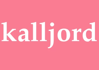 Synonym kalljord