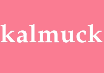 Synonym kalmuck