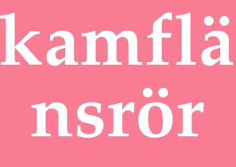 Synonym kamflänsrör