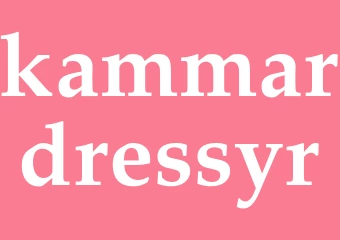 Synonym kammardressyr