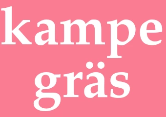 Synonym kampegräs