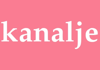 Synonym kanalje