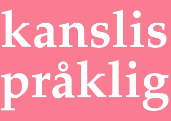Synonym kanslispråklig