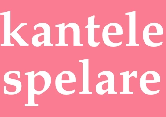 Synonym kantelespelare