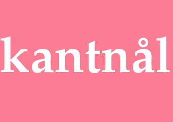 Synonym kantnål