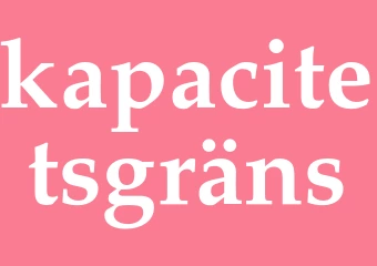 Synonym kapacitetsgräns