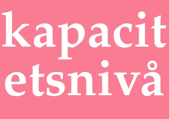 Synonym kapacitetsnivå