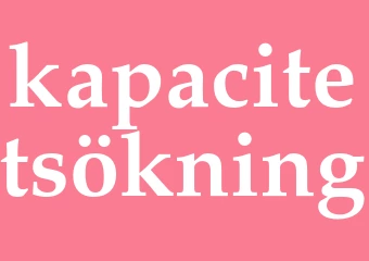 Synonym kapacitetsökning