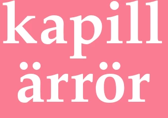 Synonym kapillärrör