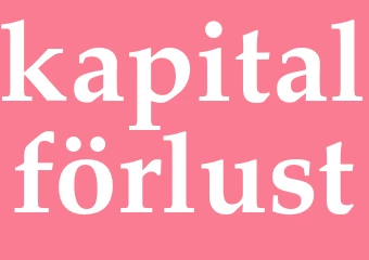 Synonym kapitalförlust