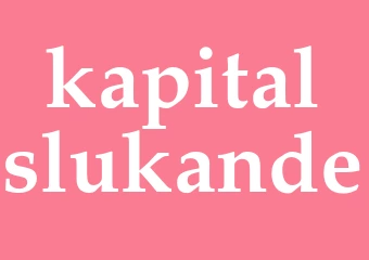 Synonym kapitalslukande
