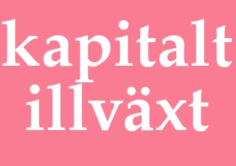 Synonym kapitaltillväxt