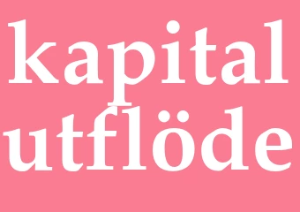 Synonym kapitalutflöde