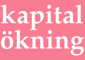 Synonym kapitalökning