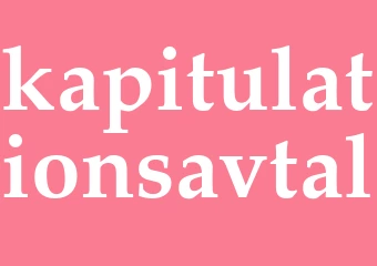 Synonym kapitulationsavtal