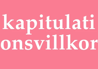 Synonym kapitulationsvillkor