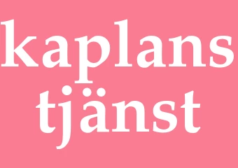 Synonym kaplanstjänst