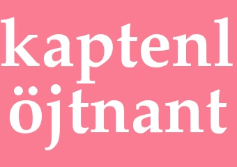 Synonym kaptenlöjtnant