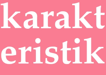 Synonym karakteristik