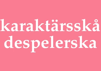 Synonym karaktärsskådespelerska