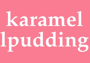 Synonym karamellpudding
