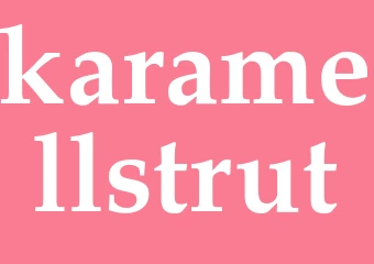 Synonym karamellstrut