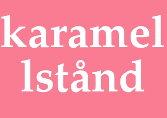Synonym karamellstånd
