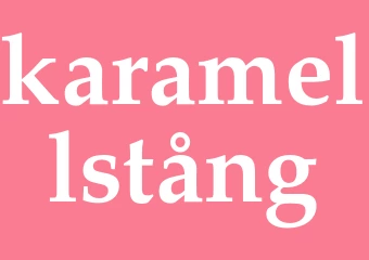 Synonym karamellstång