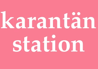 Synonym karantänstation