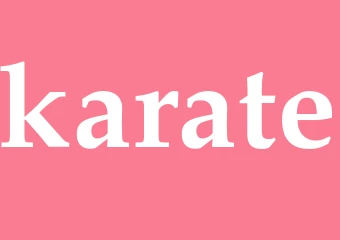 Synonym karate