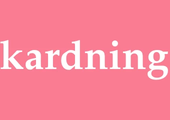 Synonym kardning