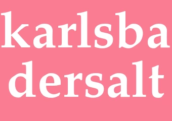 Synonym karlsbadersalt