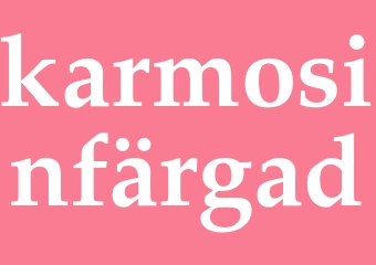 Synonym karmosinfärgad