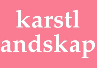 Synonym karstlandskap