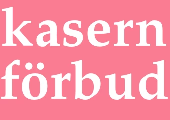 Synonym kasernförbud