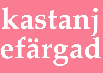 Synonym kastanjefärgad