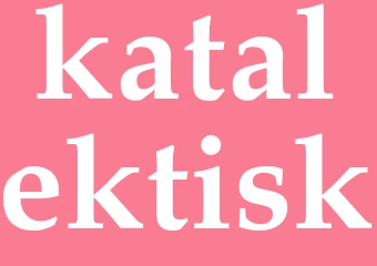 Synonym katalektisk
