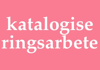 Synonym katalogiseringsarbete