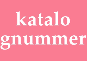 Synonym katalognummer