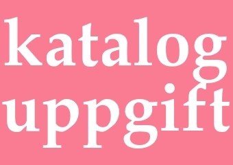 Synonym kataloguppgift