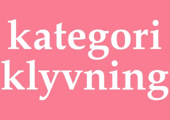 Synonym kategoriklyvning
