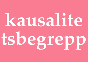Synonym kausalitetsbegrepp