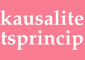 Synonym kausalitetsprincip